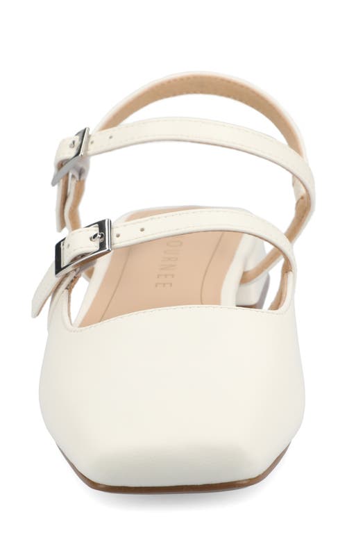 Shop Journee Collection Gretchenn Slingback Mary Jane Pump In White