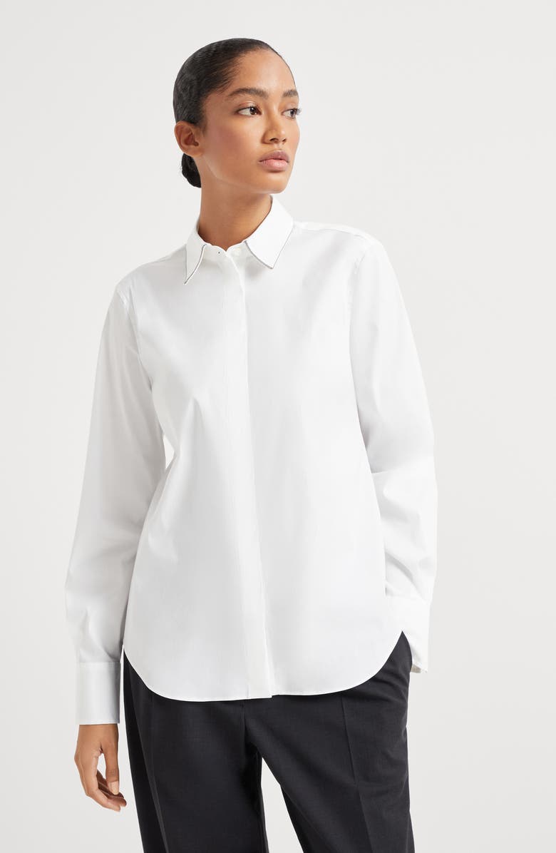 Brunello Cucinelli Shirt with monili, Alternate, color, 