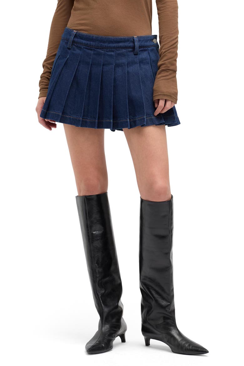 Pleated Miniskirt, Main, color, FRANKLIN