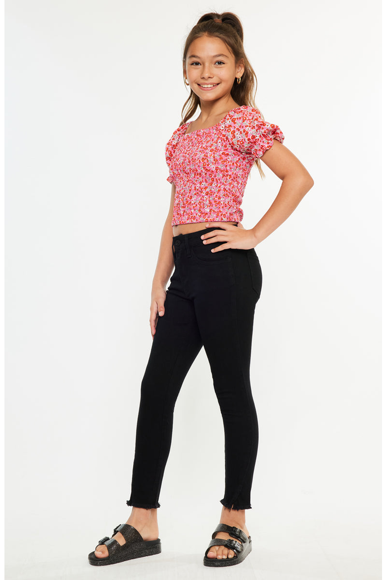 Rachell High Rise Ankle Skinny Jeans, Alternate, color, Black