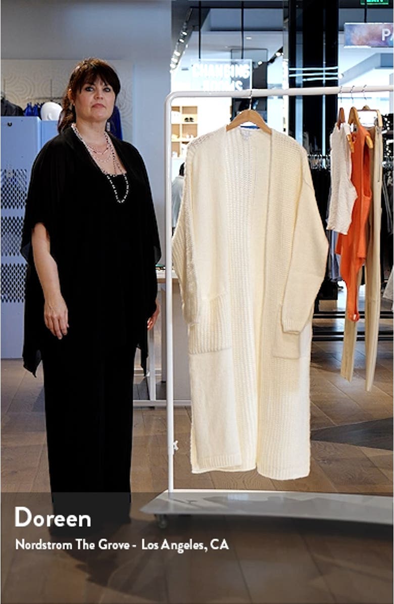 Mixed Stitch Longline Cardigan, sales video thumbnail