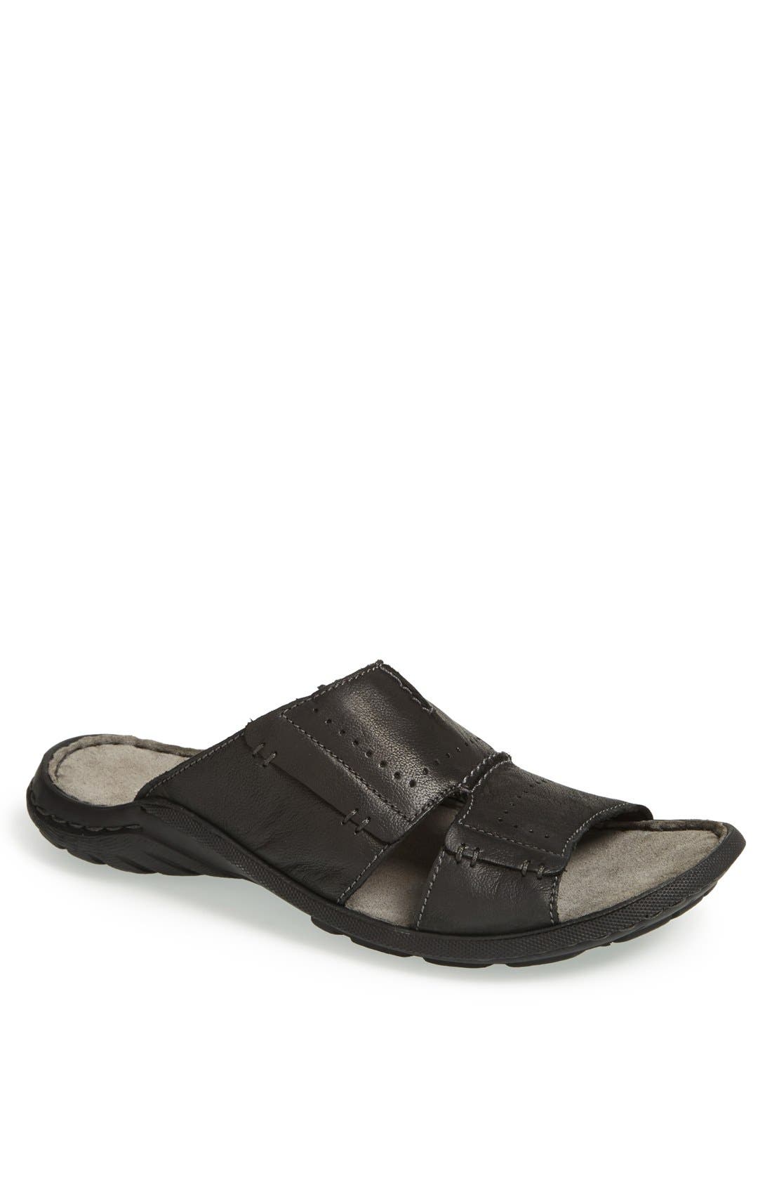 'Logan 21' Slide Sandal, Main, color, BLACK BOLERO