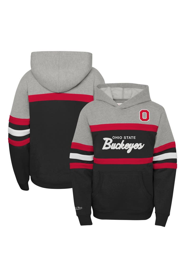 Youth Mitchell & Ness  Black Ohio State Buckeyes Head Coach Hoodie, Main, color, Black