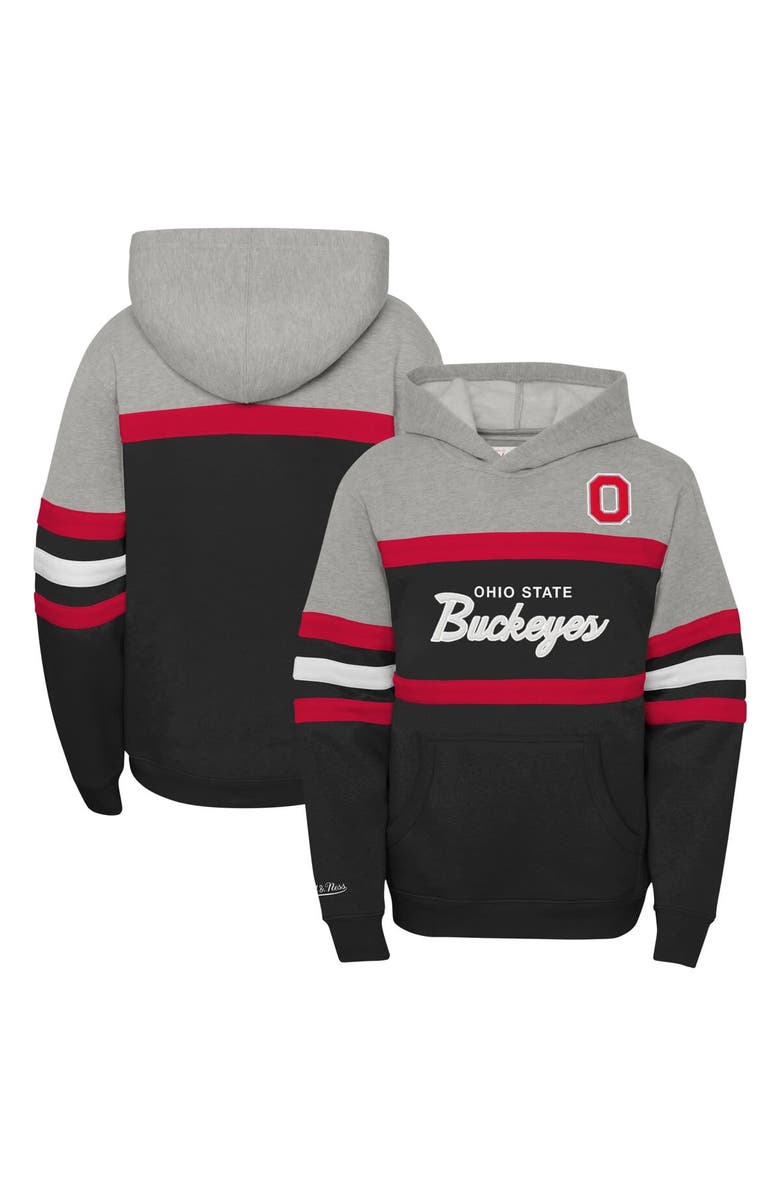 Mitchell & Ness Youth Mitchell & Ness  Black Ohio State Buckeyes Head Coach Hoodie, Main, color, 