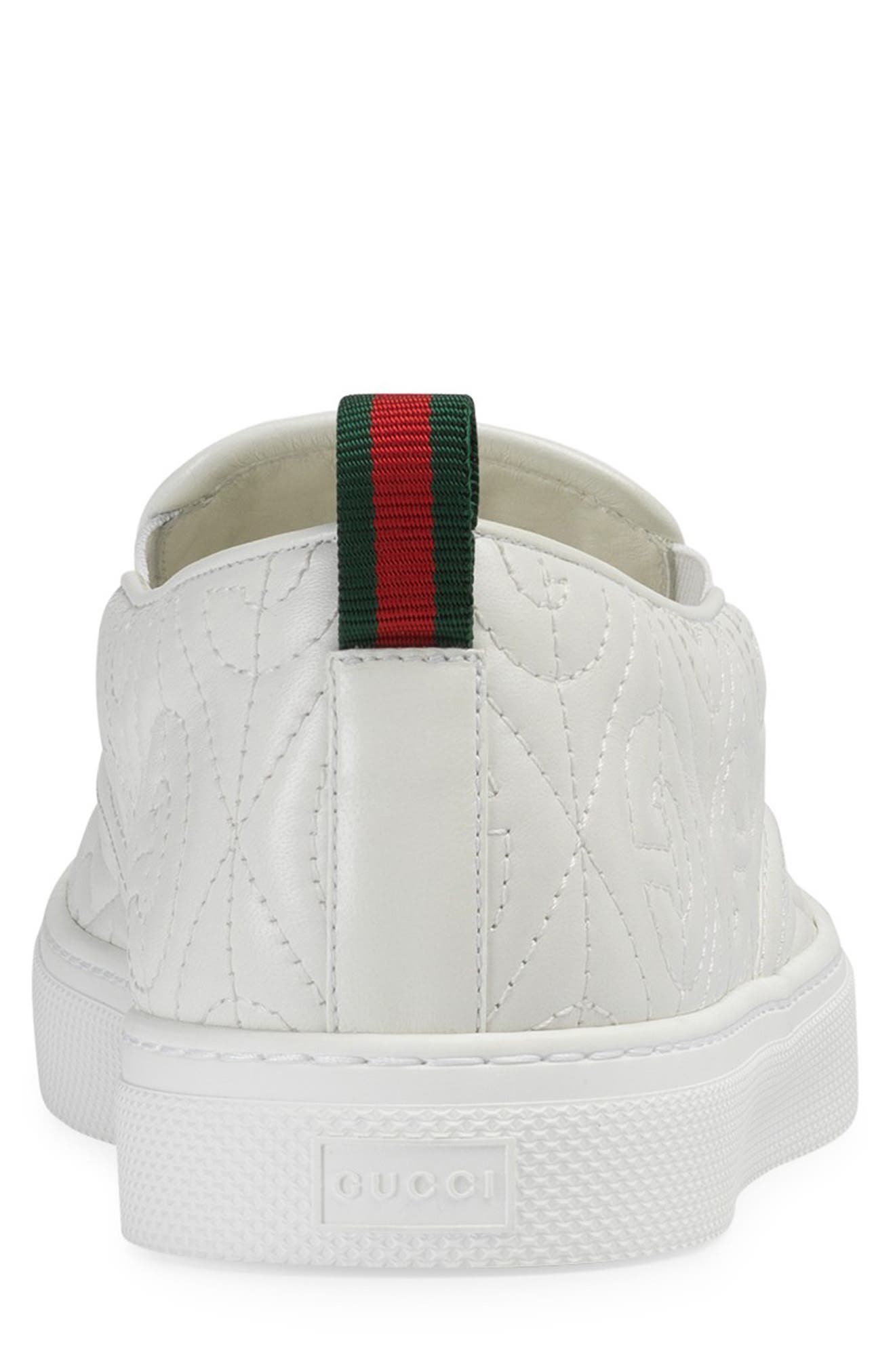 Gucci Quilted Sneaker, Alternate, color, 