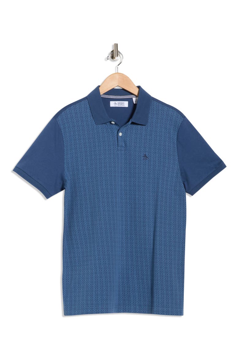 Cotton Knit Polo, Alternate, color, SARGASSO SEA