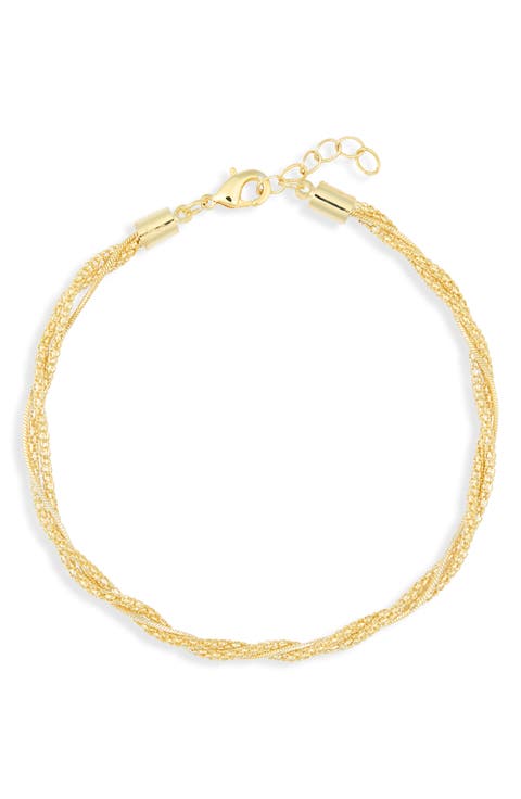 Demi Fine Twisted Multichain Anklet