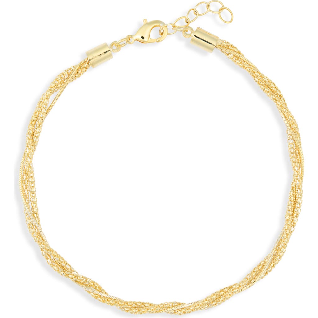 NORDSTROM RACK Demi Fine Twisted Multichain Anklet in Gold at Nordstrom Rack