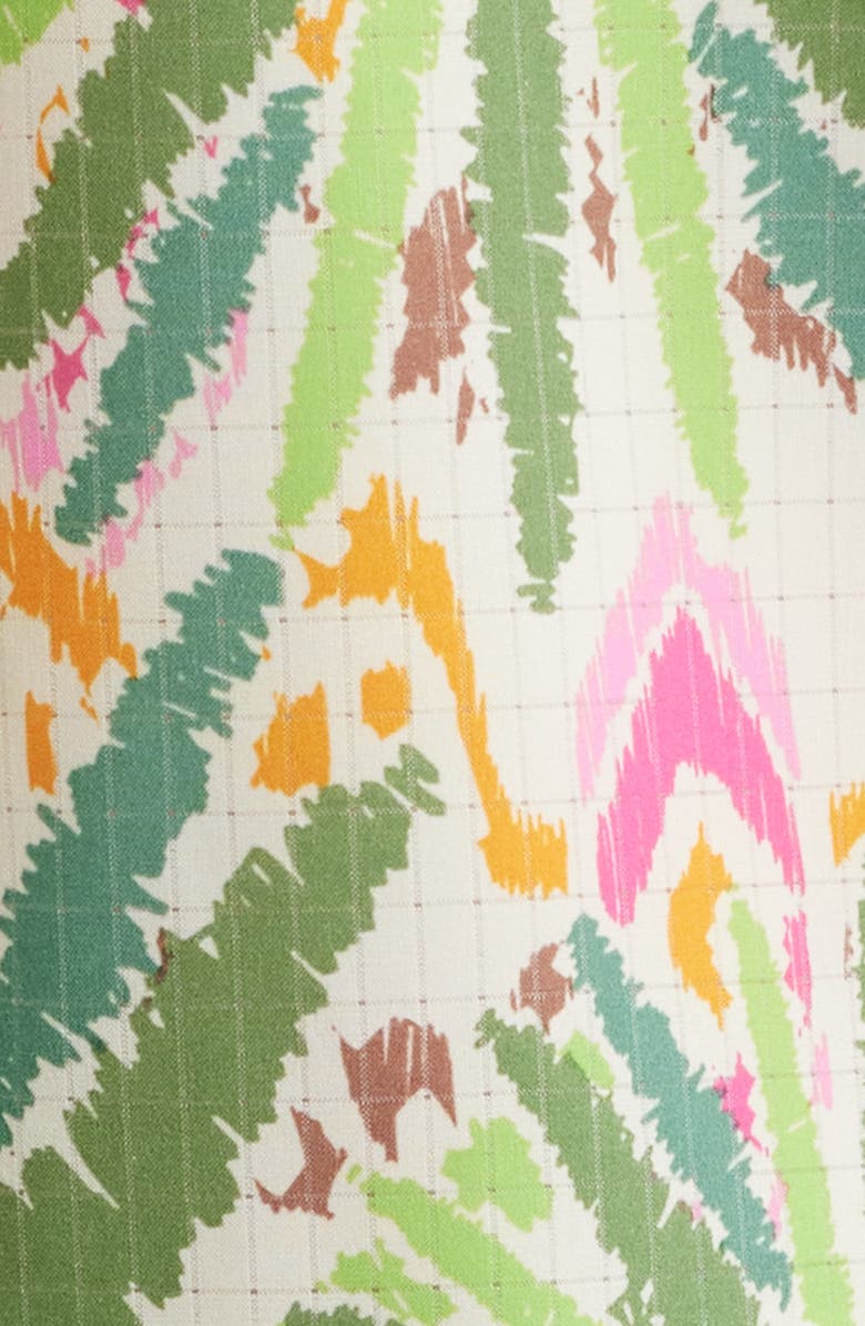 Tommy Bahama Bahama Coast Palm Pointed IslandZone<sup>®</sup> Short Sleeve Button-Up Shirt, Alternate, color, Vanilla Cream