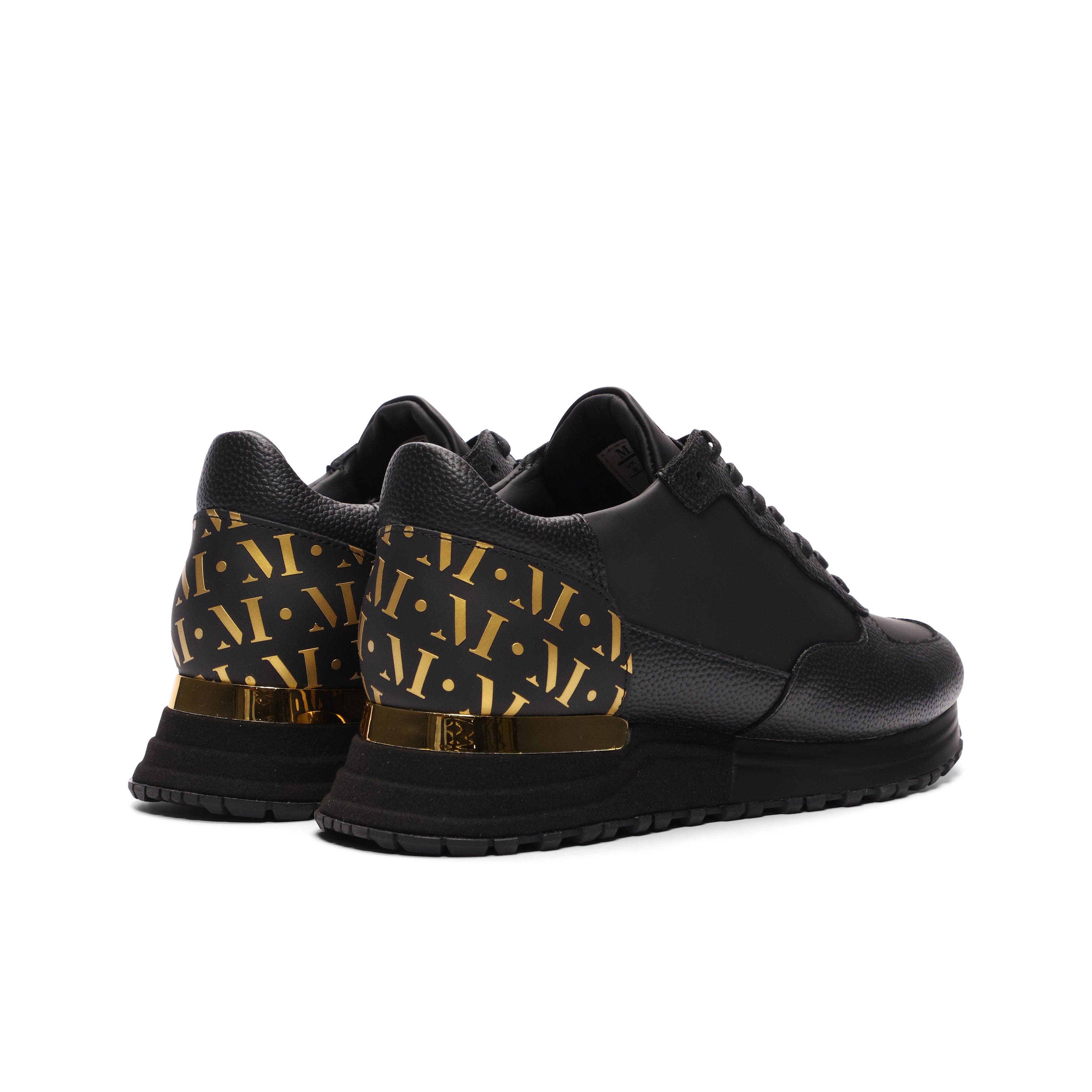 MALLET Popham Tumbled Sneakers, Alternate, color, Black Gold