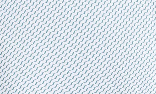 Rhone Performance Golf Polo In Tidal Green Wavy Stripe