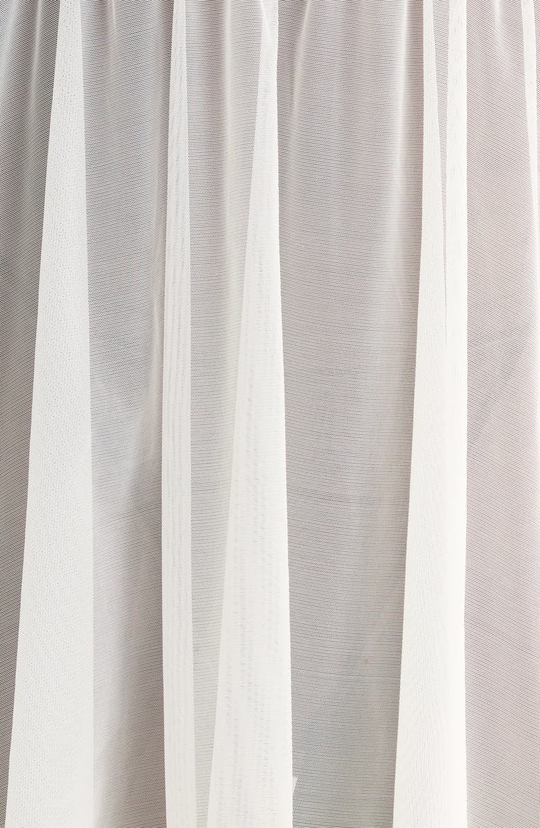 KILO BRAVA Lace & Mesh Babydoll Chemise, Alternate, color, White