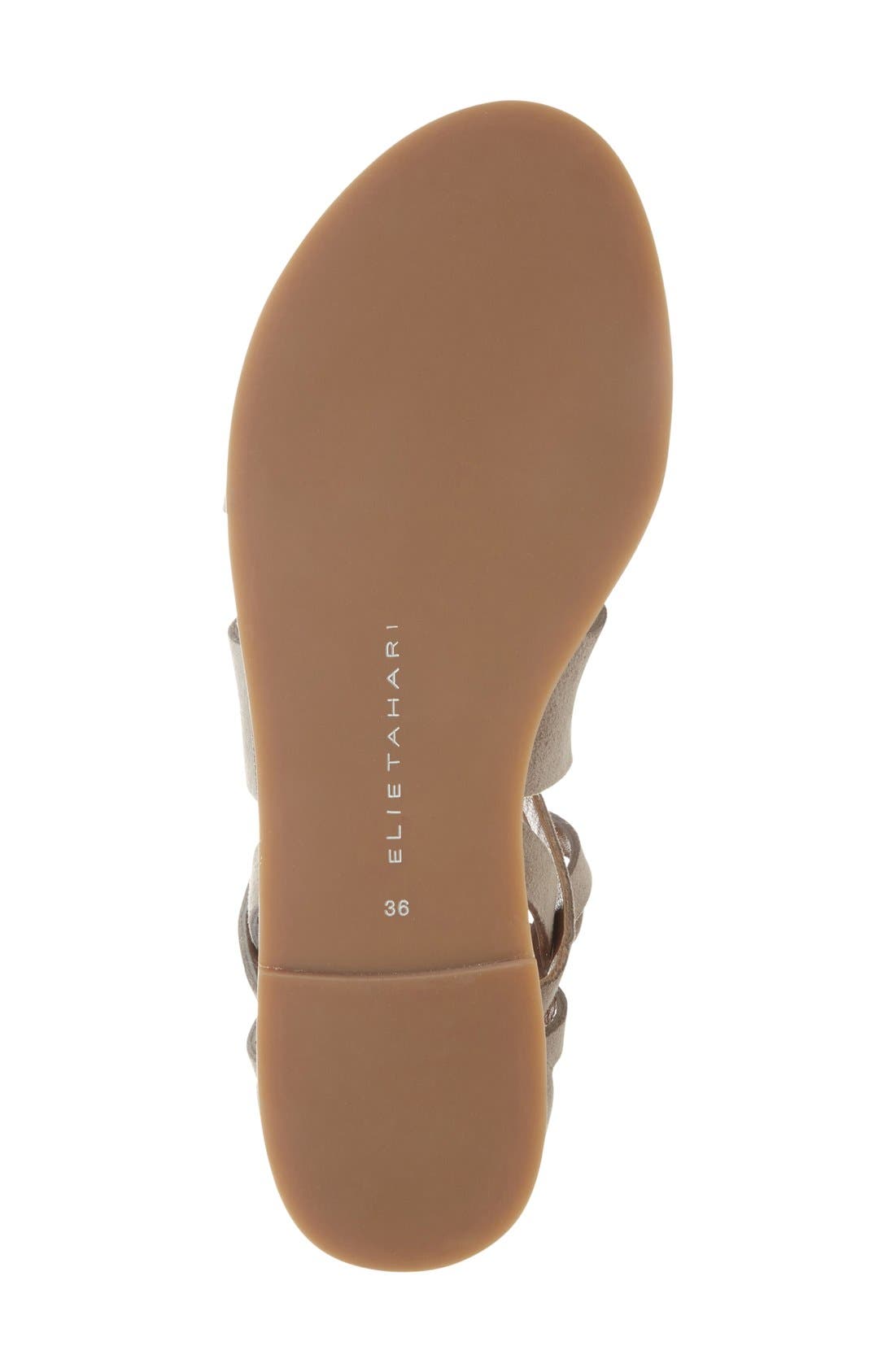 Elie Tahari 'Tsunami' Tassel Ghillie Sandal, Alternate, color, 