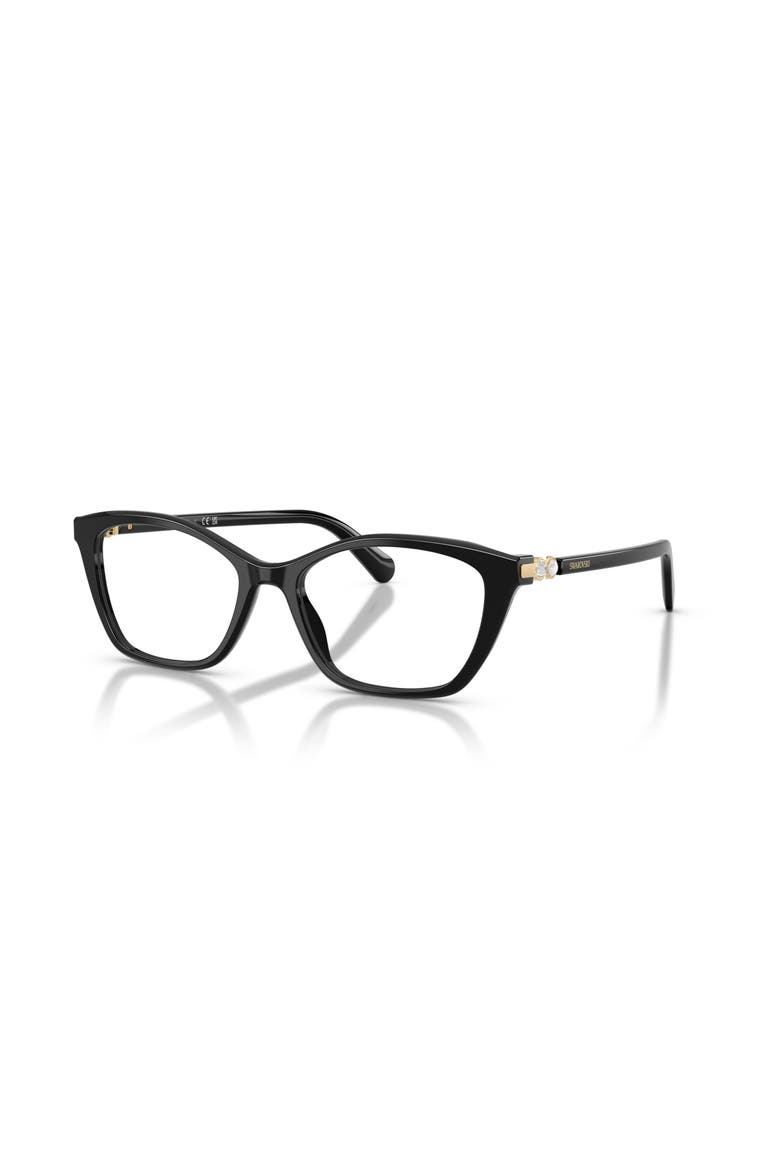 54mm Rectangle optical glasses, Main, color, Black