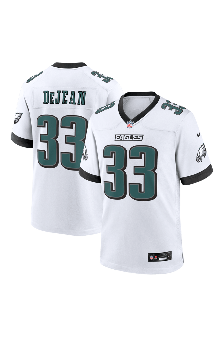 Men's Nike Cooper DeJean  White Philadelphia Eagles Game Jersey, Main, color, White