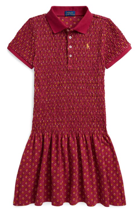 Kids' Smocked Polo Dress