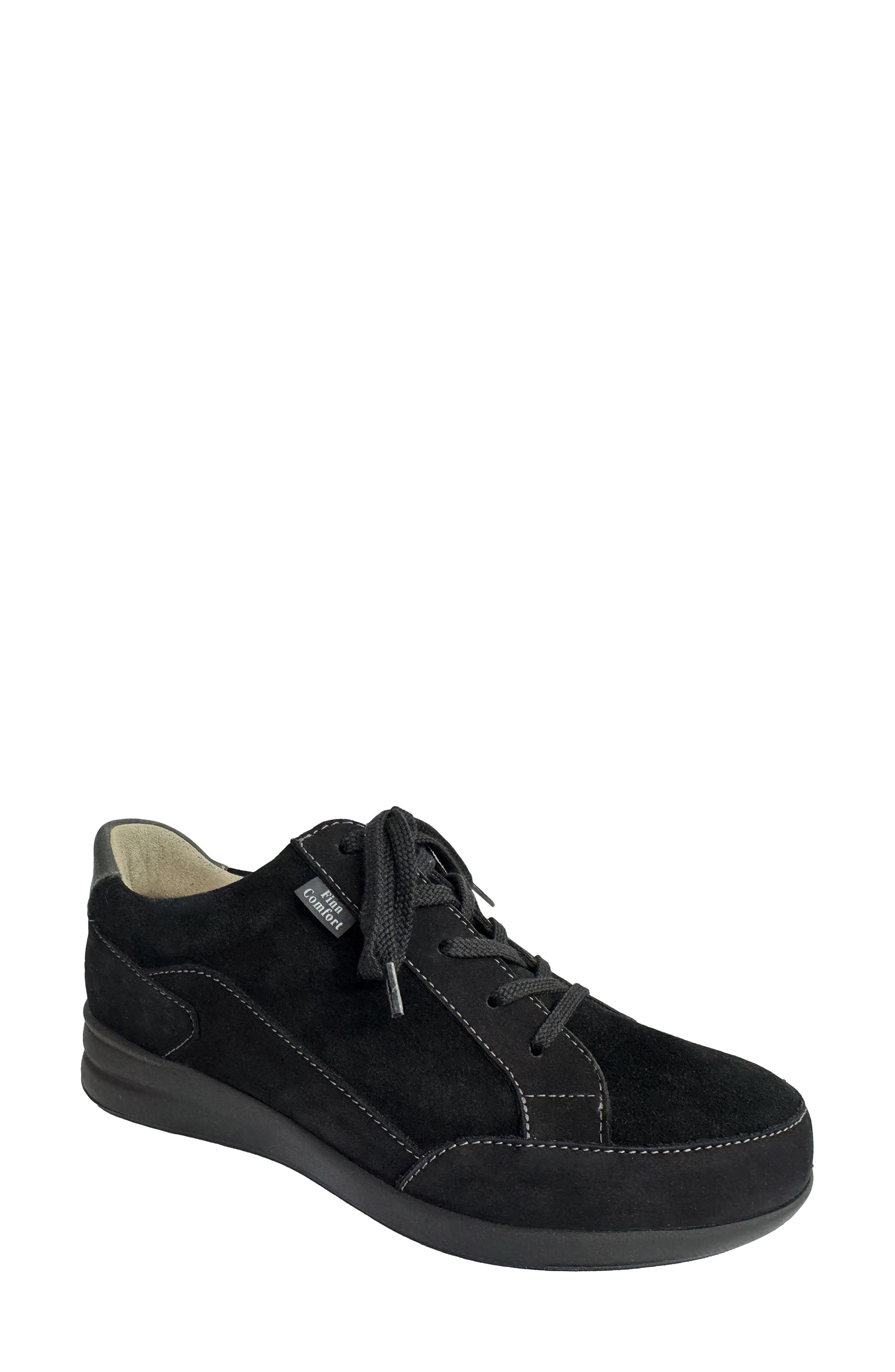 Finn Comfort Prato Sneaker, Main, color, Black Dark Grey