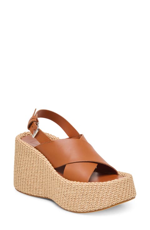Skylar Slingback Platform Wedge Sandal (Women)