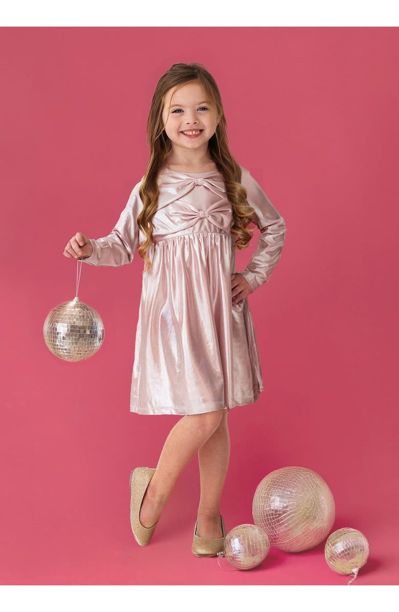 Isobella & Chloe Pink Stardust Dress, Alternate, color, Pink