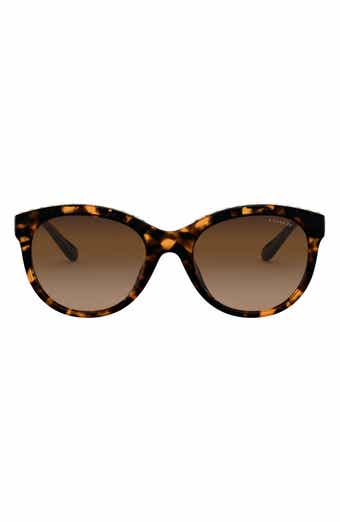 COACH 52mm Gradient Round Sunglasses