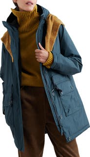 Seasalt Cornwall Cliff Castle Waterproof Hooded Coat