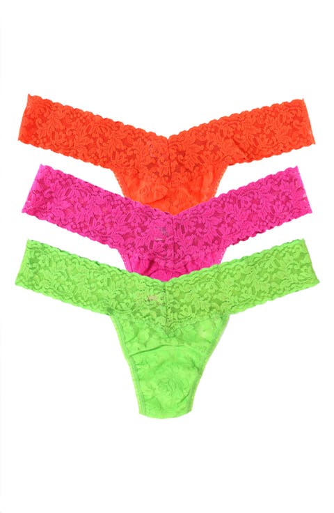 Ice Cream Low Rise Assorted 3-Pack Thongs