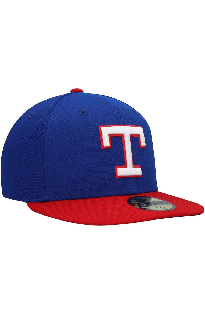 New Era Men's New Era Royal Texas Rangers Cooperstown Collection Turn Back The Clock 59FIFTY Fitted Hat, Alternate, color, 