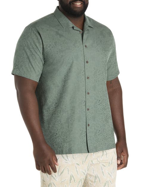 Big & Tall  Solid Camp Shirt