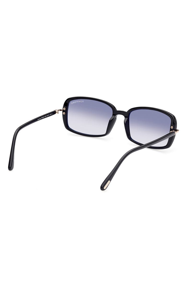 TOM FORD 56mm Polarized Rectangular Sunglasses, Alternate, color, 