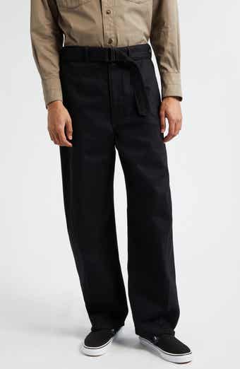 Lemaire Twisted Seam Belted Straight Leg Pants | Nordstrom Lemaire Twisted Seam Belted Straight Leg Pants | Nordstrom