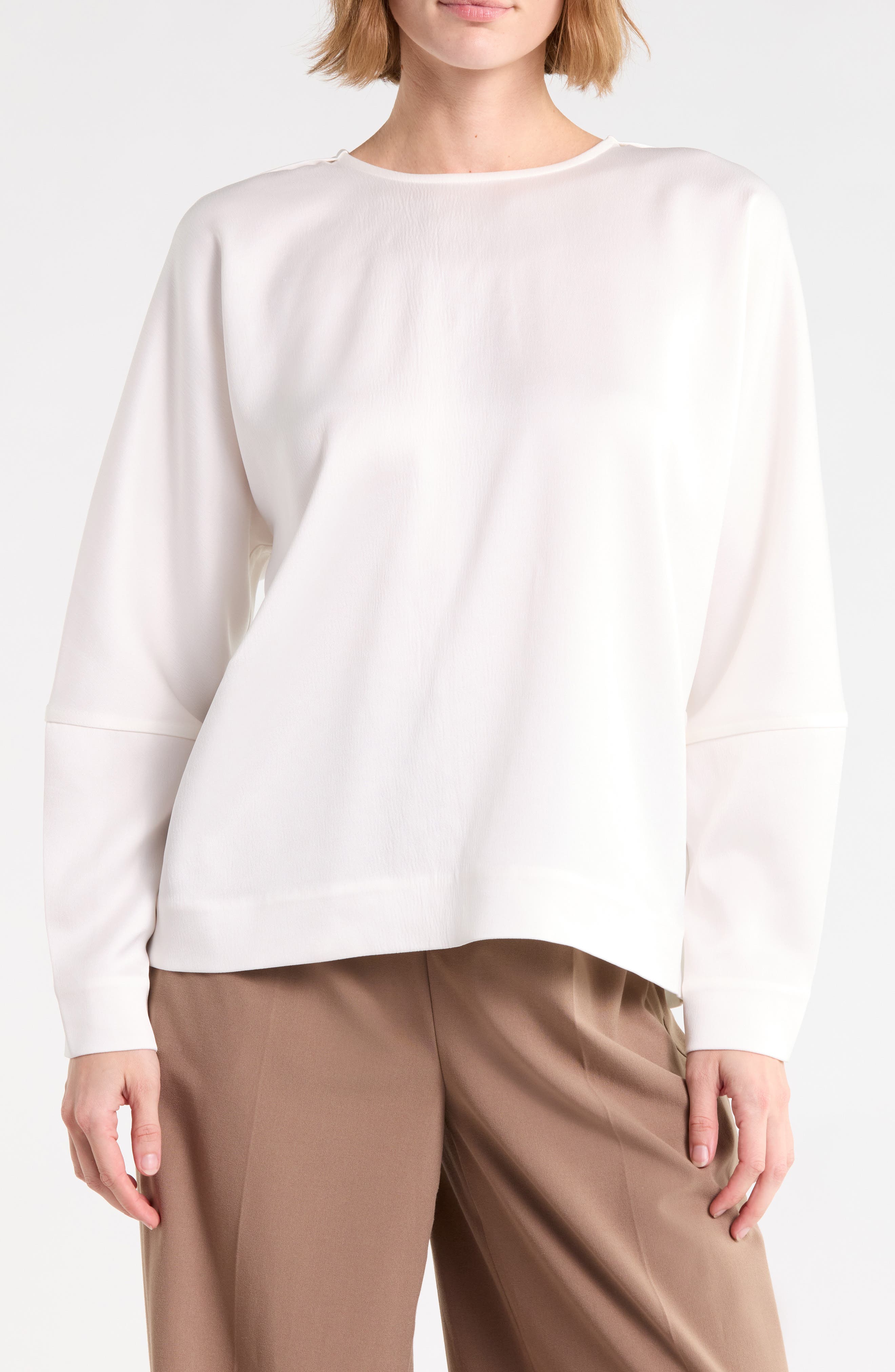 Natalia Button Back Satin Top