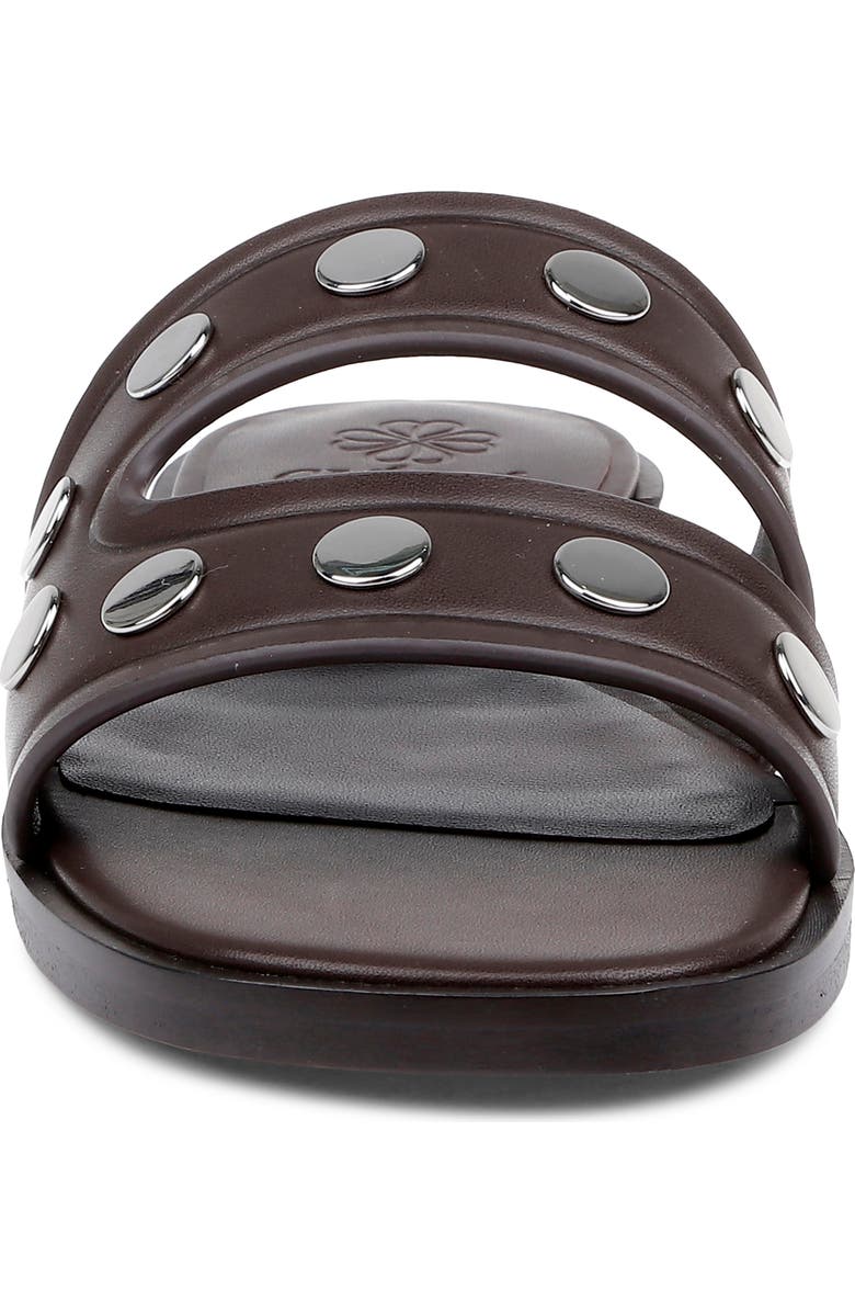 CLERAE Izel Slide Sandal, Alternate, color, Chocolate Leather