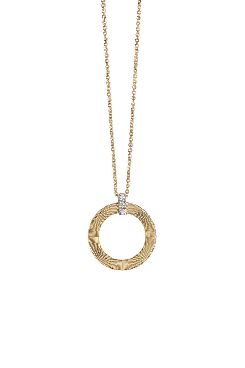 Masai 18K Yellow Gold & Diamond Single Circle Short Pendant Necklace, Alternate, color, YELLOW GOLD/DIAMOND