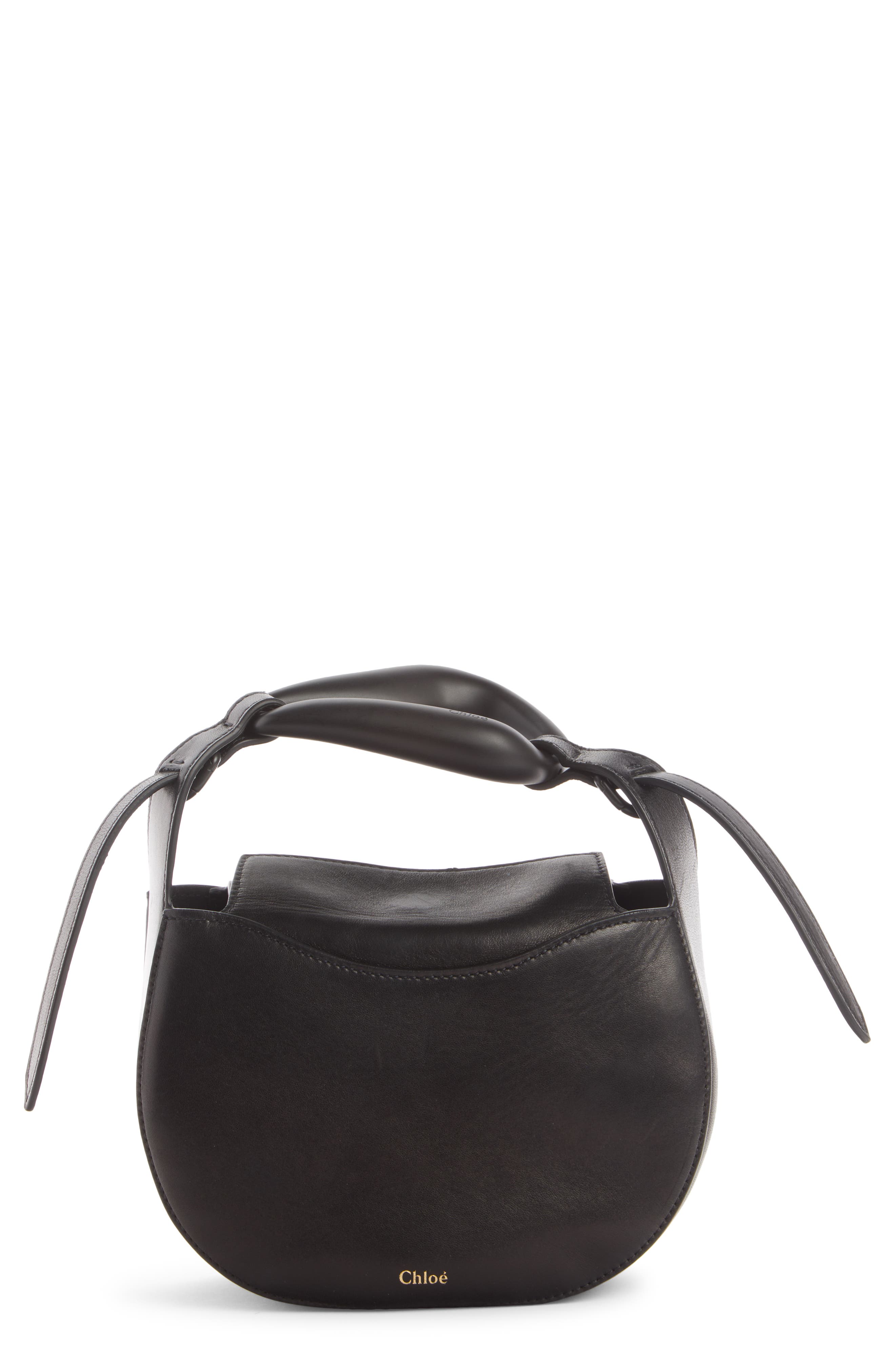 Chloé Kiss Leather Crossbody Bag, Main, color, 