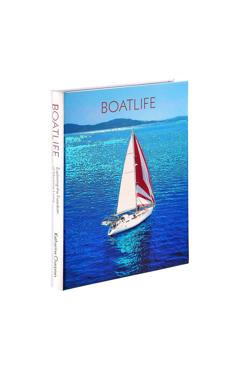 Graphic Image Boatlife Exploring the Freedom of Maritime Living Leather Edition, Alternate, color, White