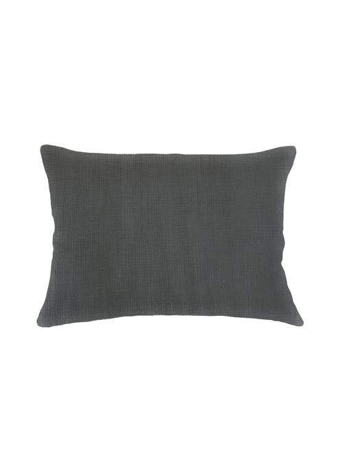 Anaya So Soft Linen Pillow With Down Insert In Antique Grey