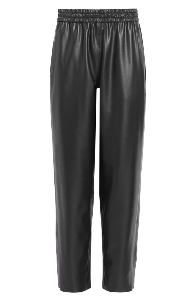 AllSaints Jen Faux Leather Joggers, Alternate, color,