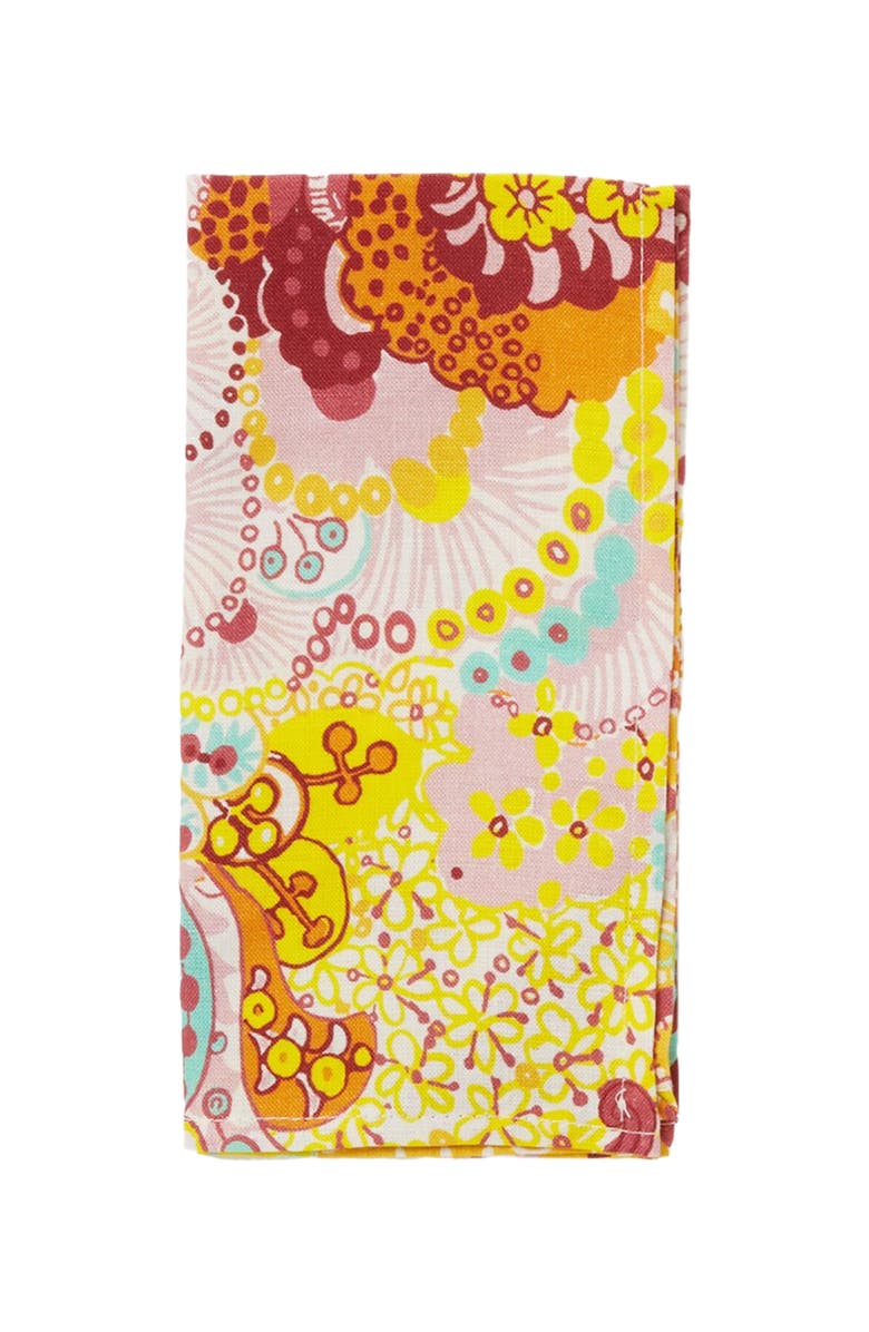 La DoubleJ Large Napkins Set Of 2 (45X45) Holi Pink, Alternate, color, Holi Pink