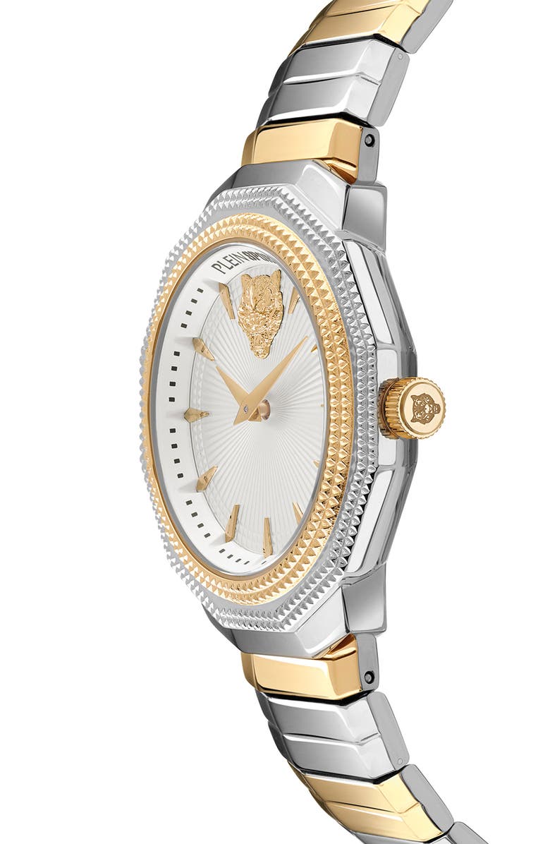 PLEIN SPORT Dynasty Two-Tone Bracelet Watch, 37mm, Alternate, color, Two Tone