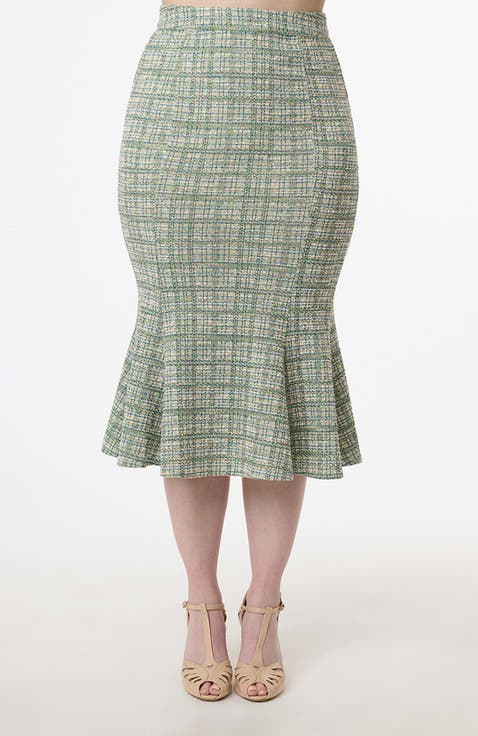 Boucle Trumpet Skirt