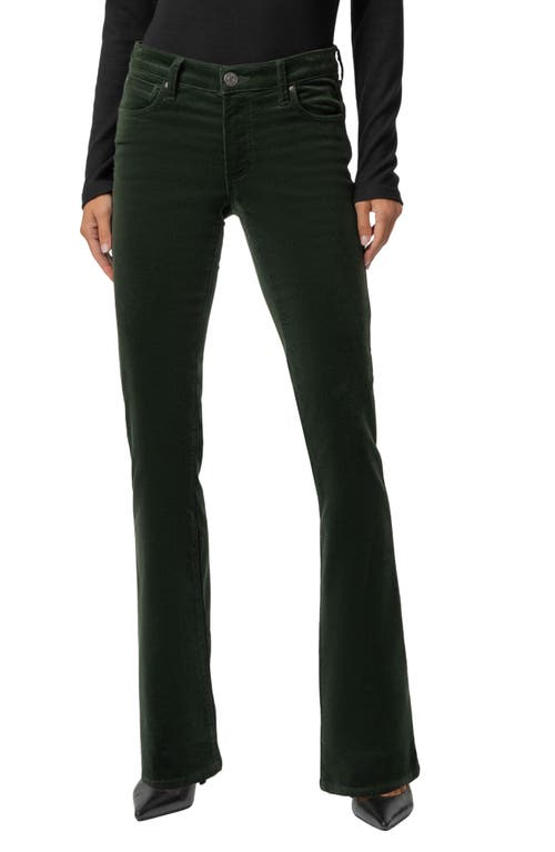 Kut From The Kloth Natalie Mid Rise Bootcut Corduroy Pants In Dark Forest