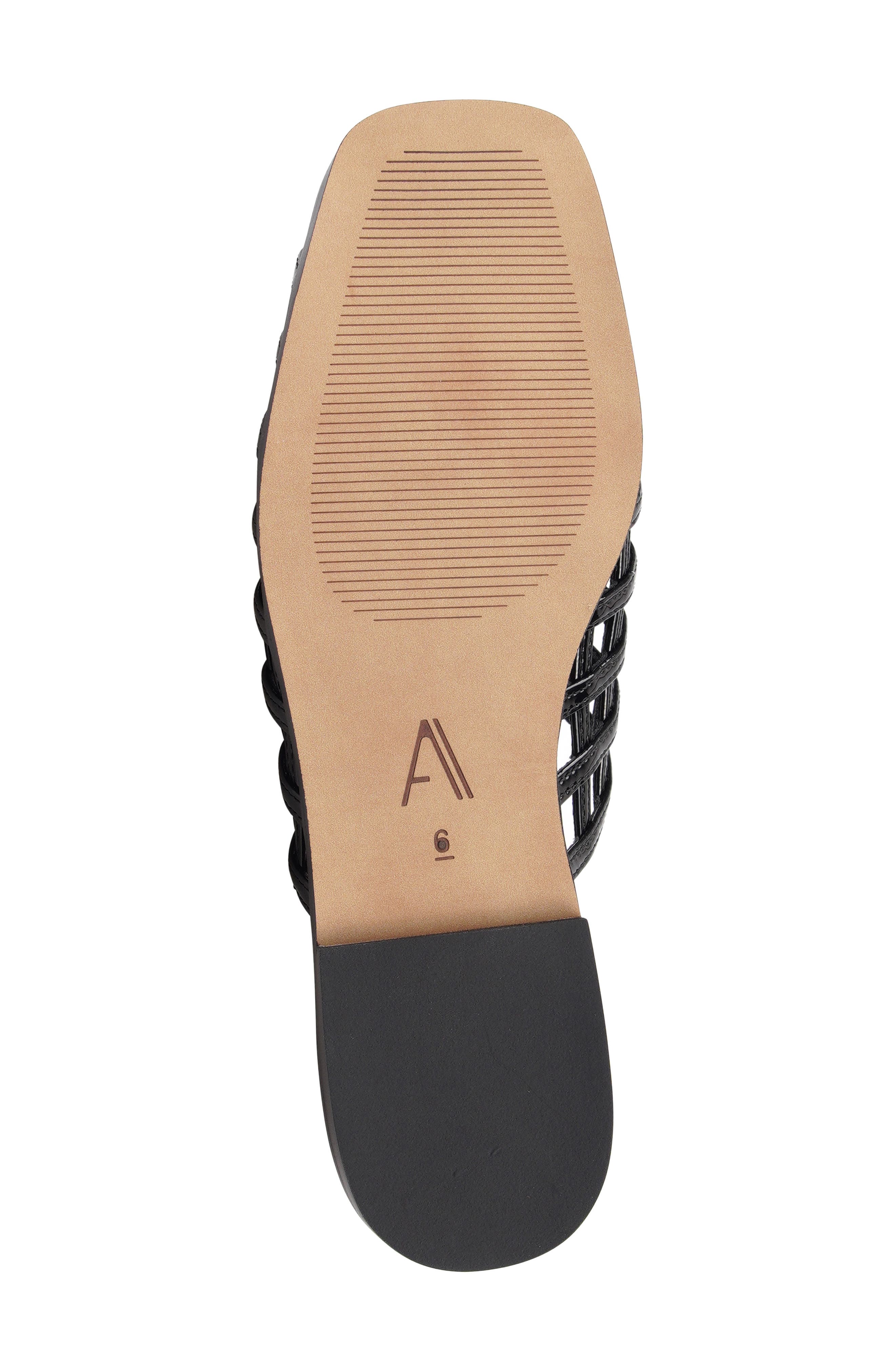 Shiraz Faux Leather Mule, Alternate, color, BLACK LEATHER