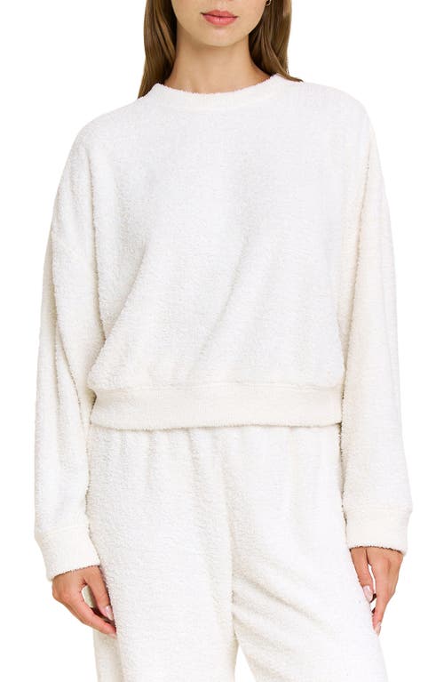 Honeydew Comfort Queen Relaxed Fit Pajama Sweatshirt In White