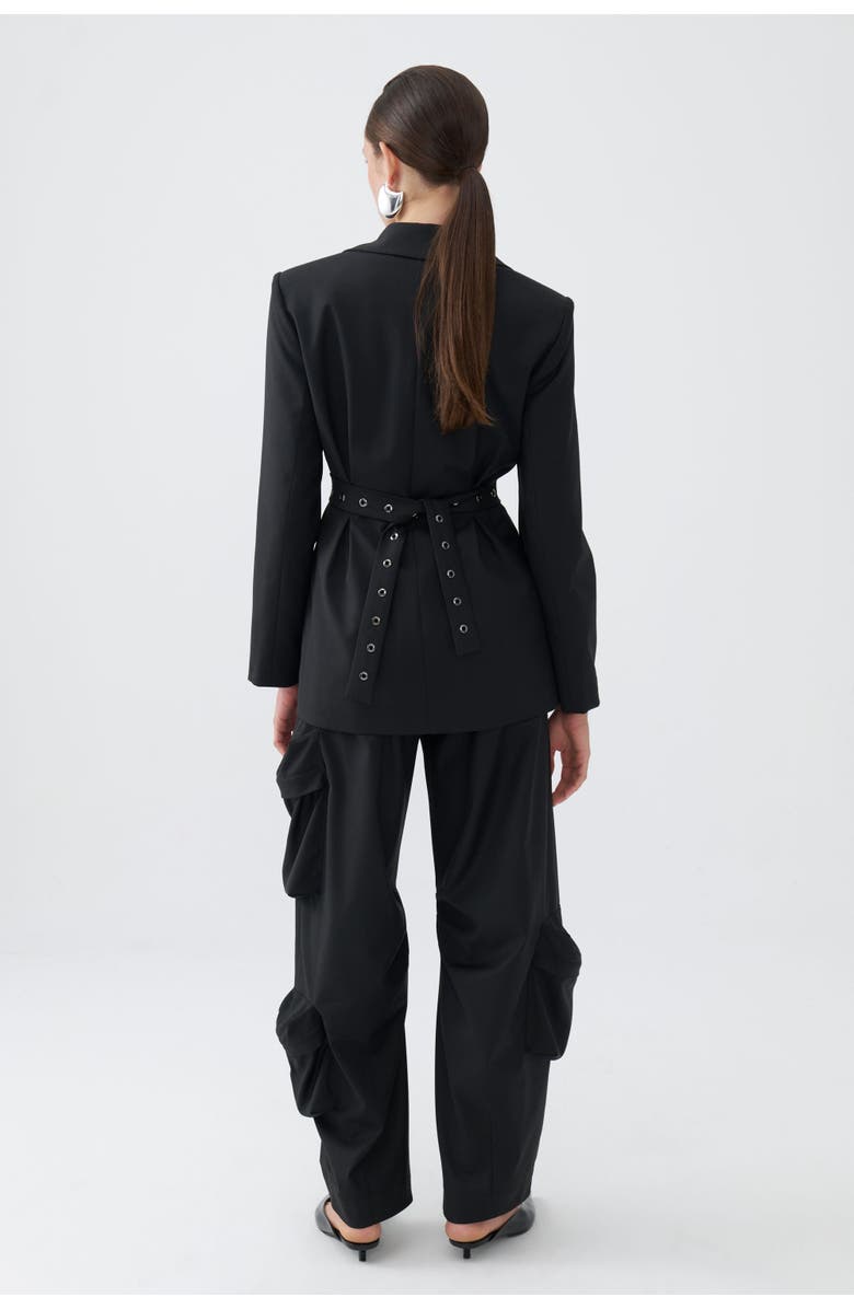 Nocturne Belt Detailed Jacket, Alternate, color, 