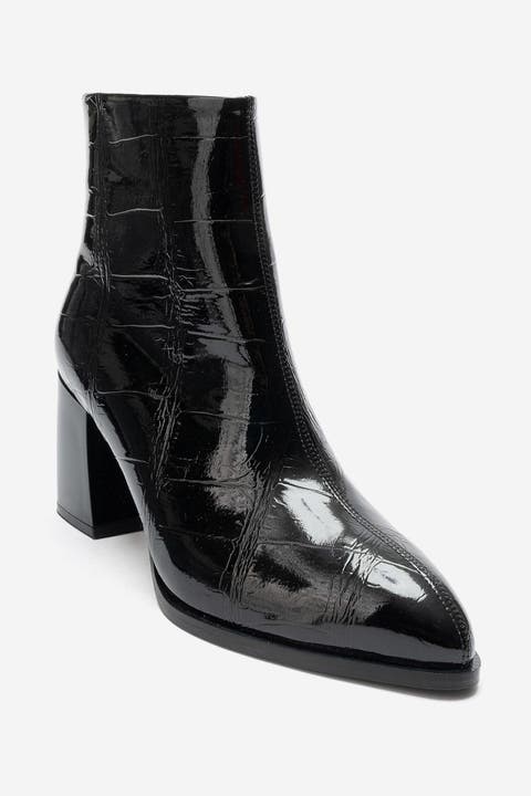 Lynda Block Heel Zip Boot