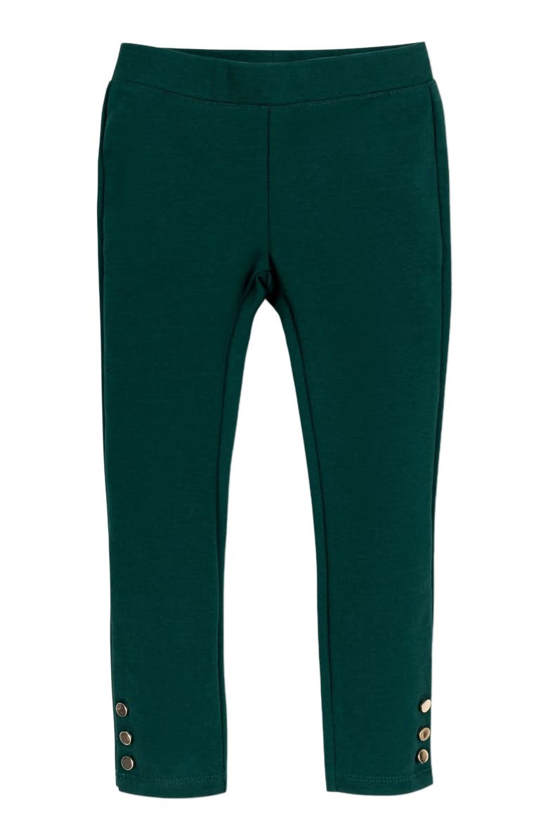 Hope & Henry Girls' Button Cuff Ponte Pant, Toddler, Alternate, color, 