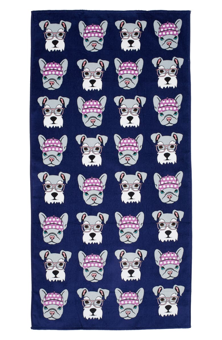 DOHLER Hipster Doggies Beach Towel - Multi, Main, color, 