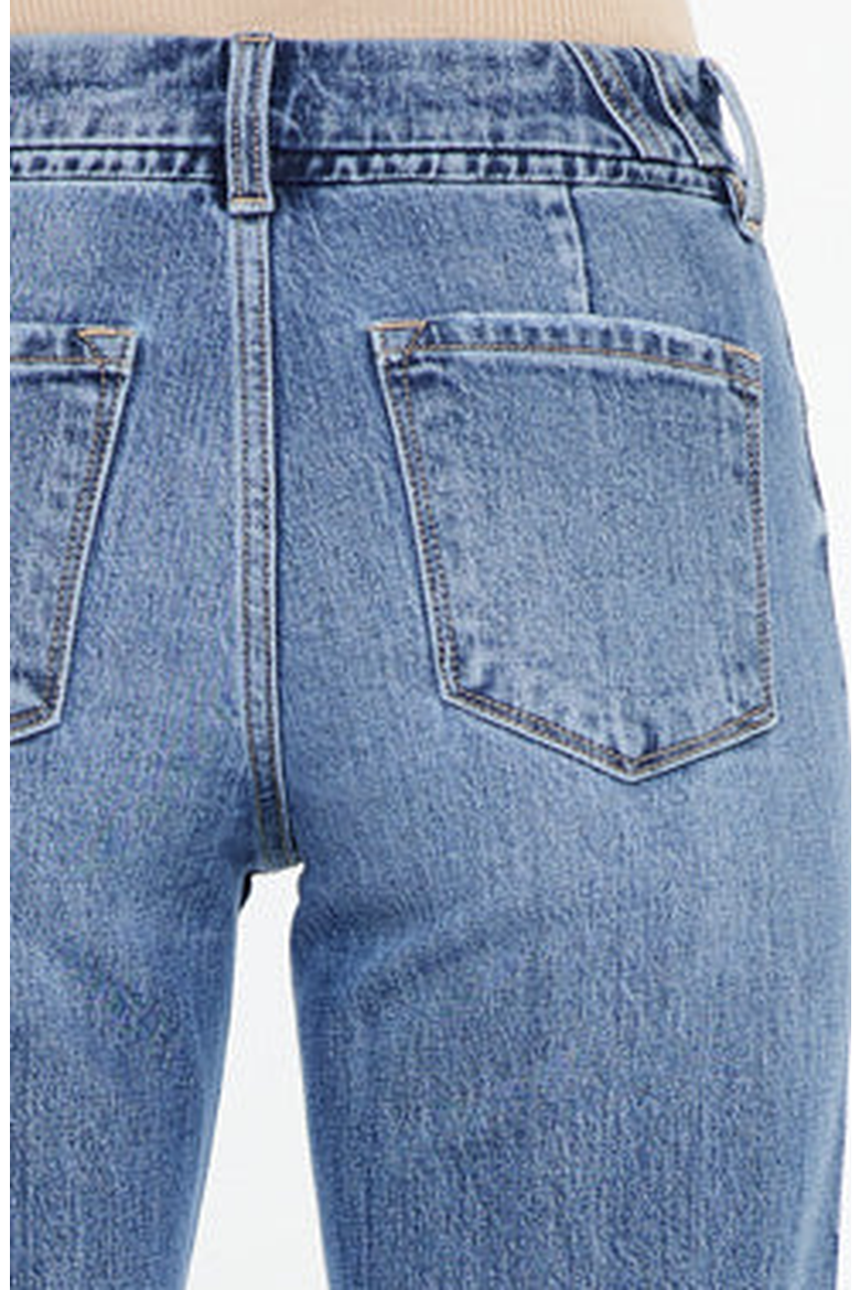 Melody High Rise True Straight Jeans, Alternate, color, Medium Wash