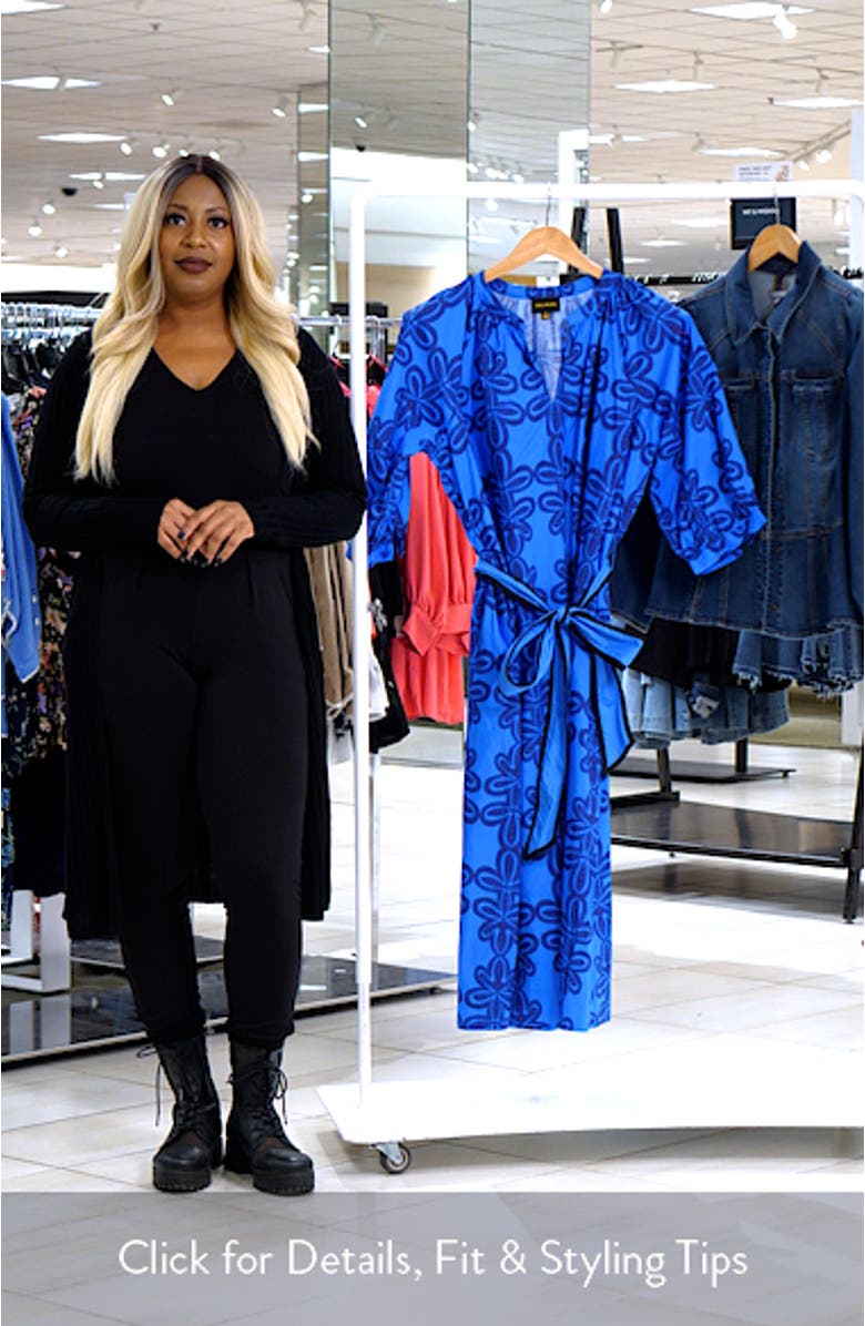 Romery Puff Sleeve Cotton Maxi Dress, sales video thumbnail