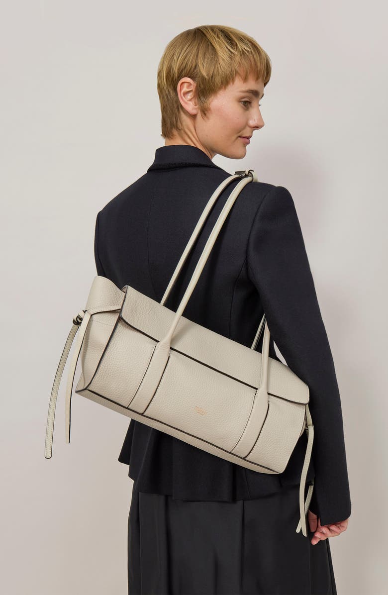 Mulberry Small Soft Bayswater Leather Satchel, Alternate, color, Chalk